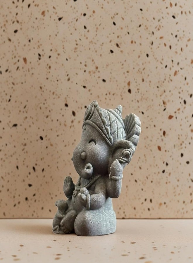livelyfish Small Elephant Statue Sandstone Figurine Hindu Meditation Buddha Sculpture for Fish Tank Aquarium Decoration (A) - Image 5